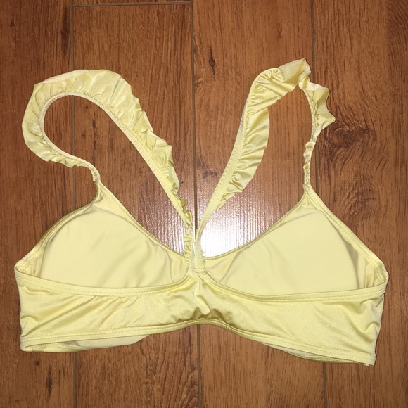 Aerie Yellow Ruffle Bikini Top - Picture 4 of 4